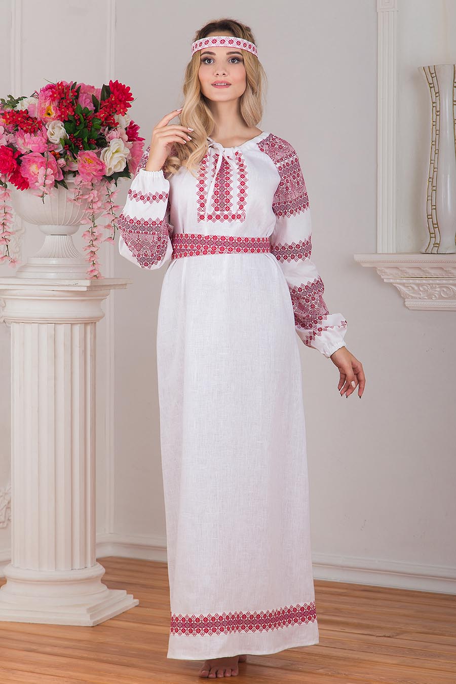 A playful frame from Women in Slavic costumes — online in Khartoum