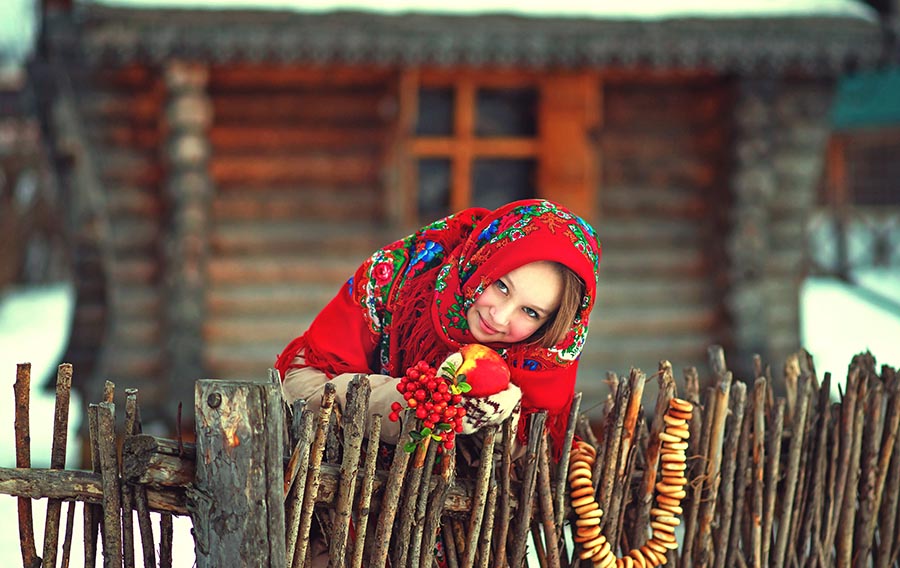Sexy girl Women in Slavic costumes in Khartoum