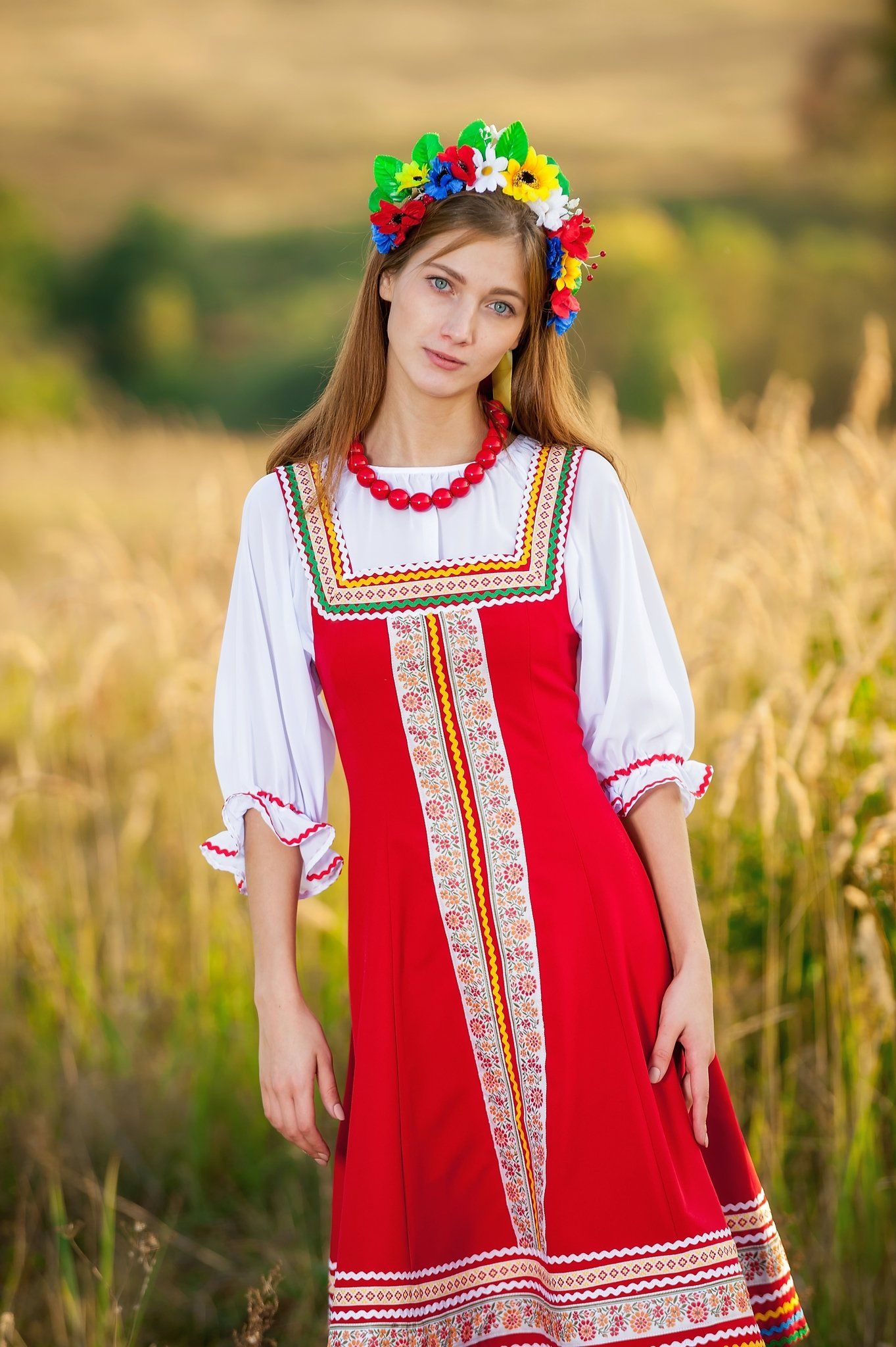Women in Slavic costumes in Khartoum — step in, relax, and chat live